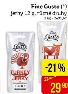 Maso sušené Jerky Fine Gusto