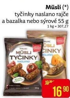 Müsli tyčinky naslano Semix