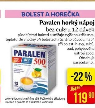 Nápoj horký Paralen