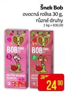 Ovocné pásky Šnek BOB LLC Eco Snack