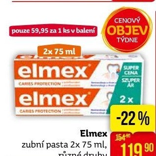 Pasty na zuby Elmex