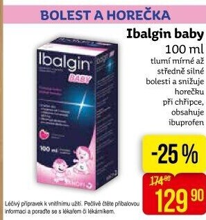 Sirup pro děti Ibalgin Baby