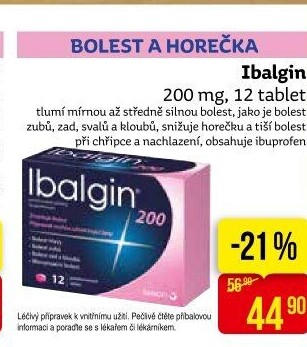 Tablety proti bolesti 200 Ibalgin