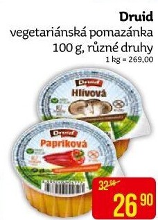 Vegetariánská pomazánka Druid