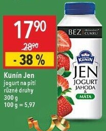 Nápoj Jen jogurt Kunín