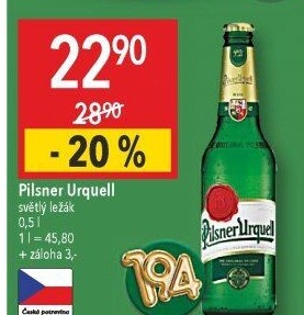 Pivo Pilsner Urquell