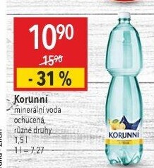 Voda ochucená Korunní