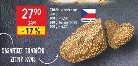 Chléb vícezrnný