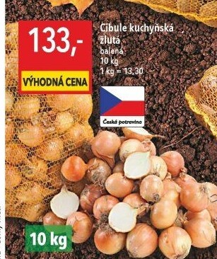 Cibule kuchyňská žlutá