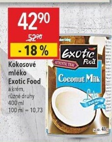 Kokosové mléko Exotic food