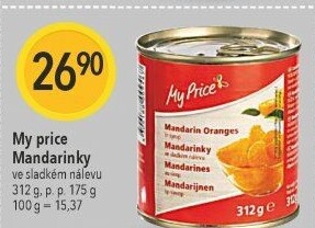 Kompot mandarinky My Price