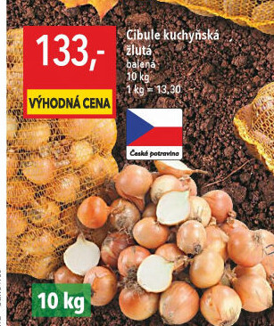 Cibule kuchyňská žlutá