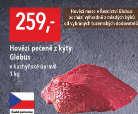 Hovězí pečeně z kýty Globus