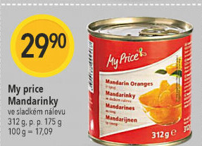 Kompot mandarinky My Price