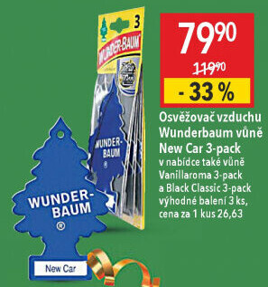 Osvěžovač vzduchu do auta stromeček Wunderbaum