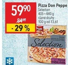 Pizza mražená Selection Don Peppe