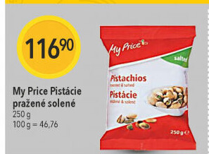 Pražené pistácie My Price