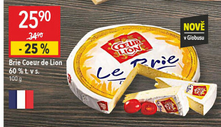 Sýr Brie Coeur de Lion
