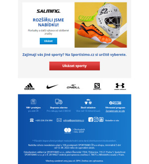 akční leták Sportisimo 13.9.2022-18.9.2022