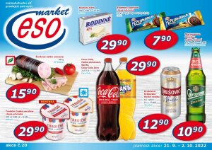 akční leták ESO MARKET 21.9.2022-2.10.2022