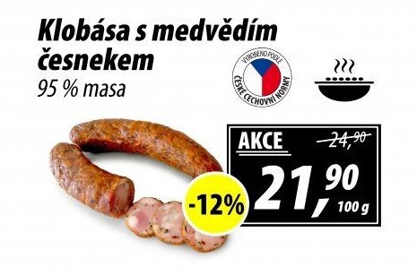 Klobása s medvědím česnekem