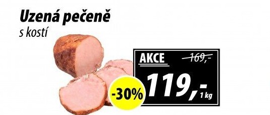 Uzená pečeně s kostí