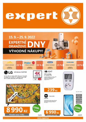 akční leták Expert elektro 15.9.2022-25.9.2022