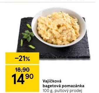 Bagetová vajíčková pomazánka