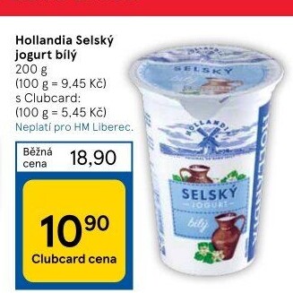 Bílý jogurt selský Hollandia