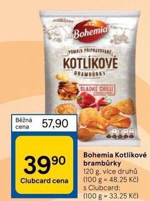 Brambůrky kotlíkové Bohemia Chips