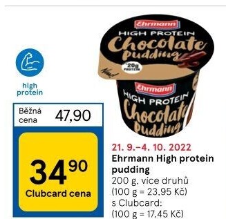 Dezert pudink High protein Ehrmann