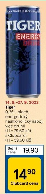 Energetický nápoj Tiger