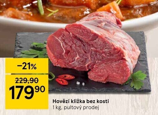 Hovězí přední bez kosti - kližka