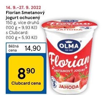 Jogurt smetanový Florian Olma