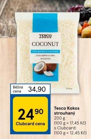 Kokos strouhaný Tesco