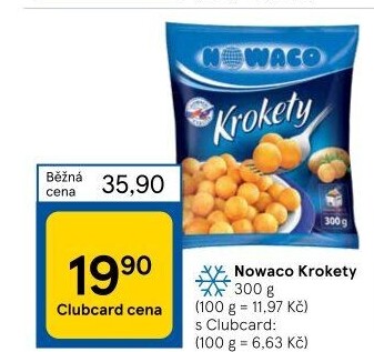 Krokety mražené Nowaco