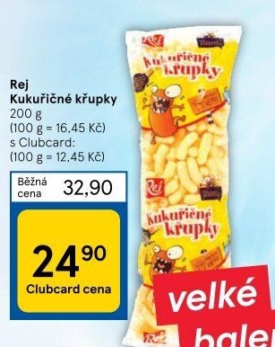 Kukuřičné křupky Rej