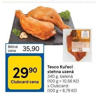 Kuřecí stehna uzená Tesco