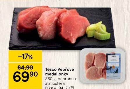 Medailonky vepřové Tesco