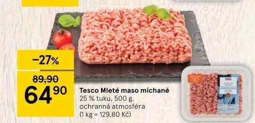 Mleté maso mix Tesco