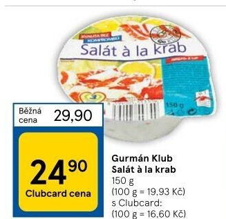 Salát a la krab Gurmán Klub