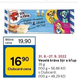 Sýr a křup Veselá kráva