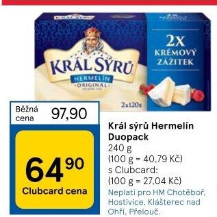 Sýr Hermelín Král sýrů