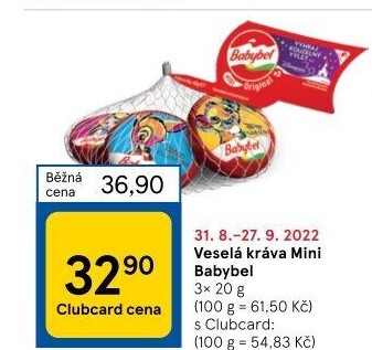 Sýr Mini Babybel Veselá kráva