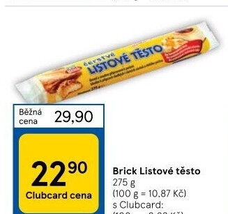 Těsto listové rozválené Brick