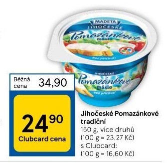 Tradiční pomazánkové Jihočeské Madeta