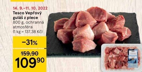 Vepřové maso na guláš Tesco