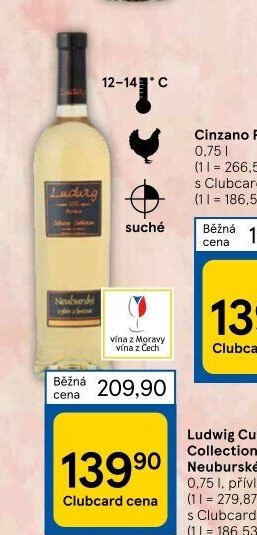 Víno Neuburské Culinary Collection Vinařství Ludwig - výběr z hroznů