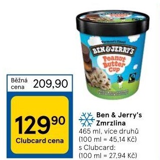 Zmrzlina v kelímku Ben&amp