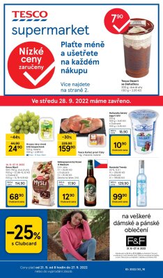 akční leták Tesco 21.9.2022-27.9.2022